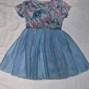 Blue and Pink Stitch Dress
